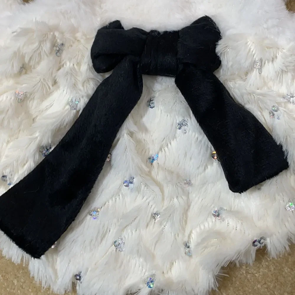 Dog Coat with Sparkles and Bow Size S NWT